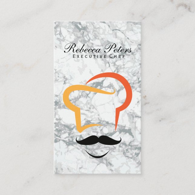 Chef-Logotyp | Marble | Kultur Visitkort (Framsida)