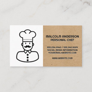 Chef-Logotyp Visitkort
