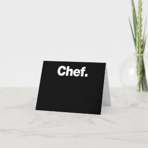 Chef Lustigt citat om kokning av gift Kort