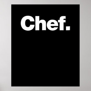 Chef Lustigt citat om kokning av gift Poster