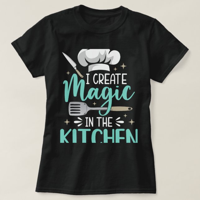 Chef Magic Kitchen Chief Cook Hat Culinary SousChe T Shirt (Design framsida)