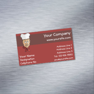 Chef Magnetiska Visitkort