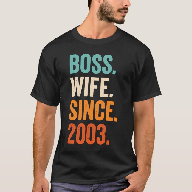Chef Maka sedan 2003 20:e bröllop-årsdagen T Shirt (Framsida)