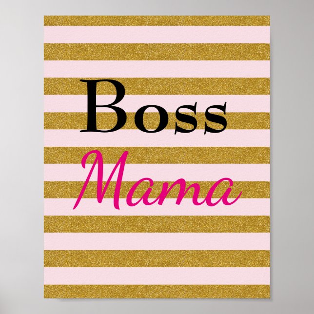 Chef Mamma Stripe Poster (Framsidan)