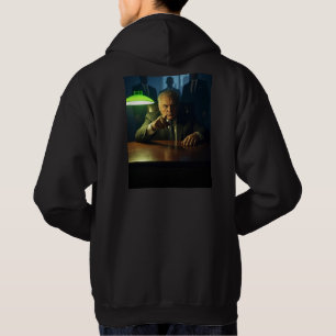 Chef manar, svart soja på baksidan hoodie