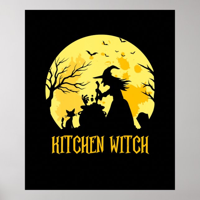 Chef matar halloween-gåva | Kökshäxa Poster (Framsidan)