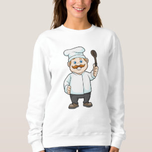 Chef med Chefs hatt och Soppa-sked T Shirt