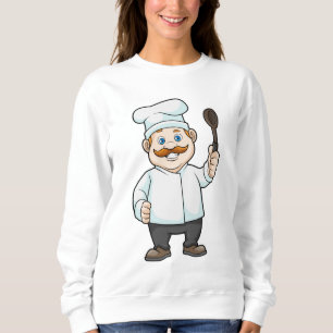 Chef med Chefs hatt och Soppa-sked T Shirt