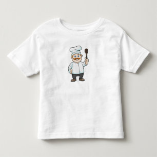 Chef med Chefs hatt och Soppa-sked T Shirt