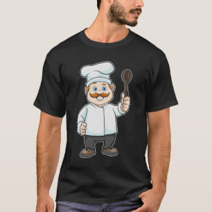 Chef med Chefs hatt och Soppa-sked T Shirt