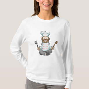 Chef med kokapron i Yoga T Shirt