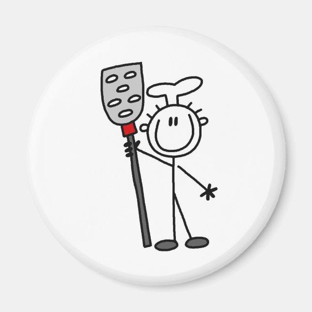 Chef med Spatula Magnet (Framsidan)