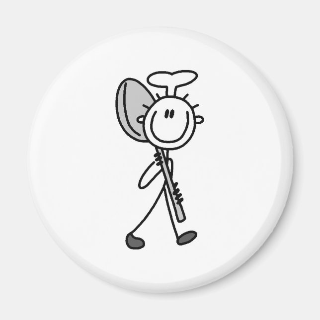 Chef med Spoon Magnet (Framsidan)