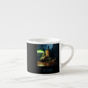 Chef med text lämnat hand espresso mugg espressomugg