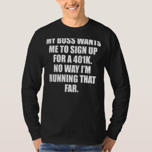 Chef-medarbetare som kör ett 401k-jobb t shirt