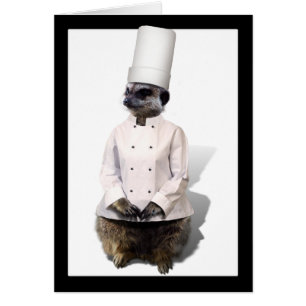 Chef Meerkat Hälsningskort