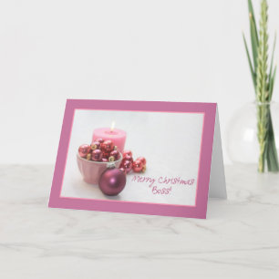 Chef merry christsmas rosa ornaments christmas ca helgkort
