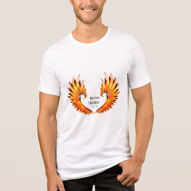 CHEF MODE Fiery Vingar T-Shirt för dem som (Framsida)
