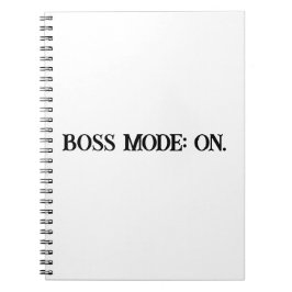 Chef Mode Motivational Women's Notebook Anteckningsbok