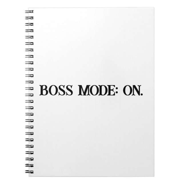 Chef Mode Motivational Women's Notebook Anteckningsbok (Framsidan)
