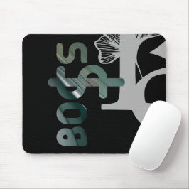 CHEF Mousepad Trend Abstrakt Art Black White Grönt Musmatta