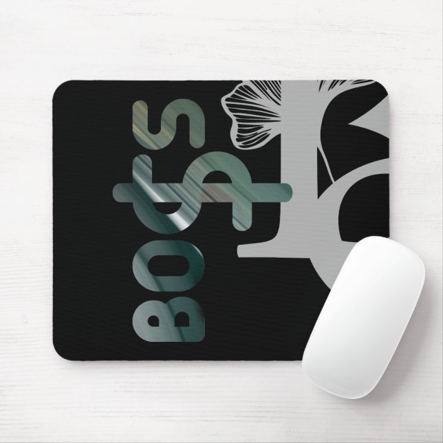 CHEF Mousepad Trend Abstrakt Art Black White Grönt Musmatta (Med mus)