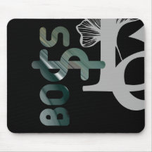 CHEF Mousepad Trend Abstrakt Art Black White Grönt