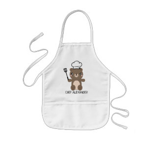 Chef Nalle Personalize Kids' Apron Barnförkläde