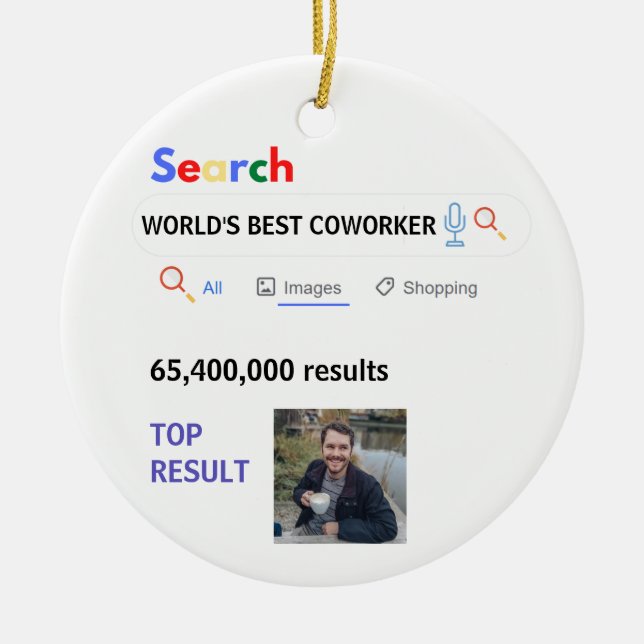 Chef Nurse Teacher Doktor Mamma Julgransprydnad Keramik (Framsidan)