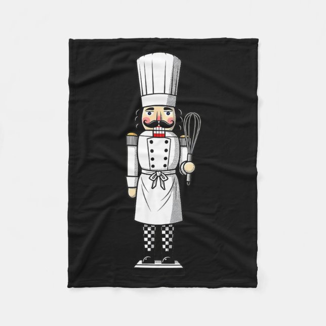 Chef Nutcracker Cook Hat Xmas  Fleecefilt (Framsidan)