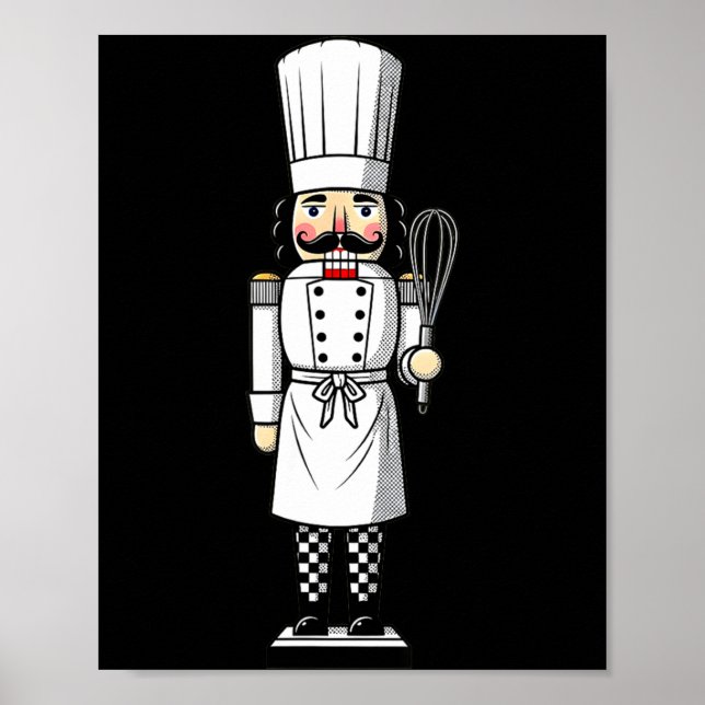 Chef Nutcracker Cook Hat Xmas  Poster (Framsidan)