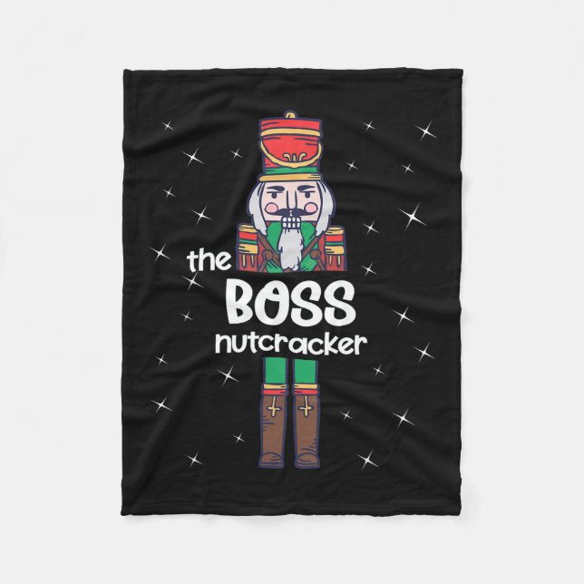 Chef Nutcracker Family Matching Funny Pajama Fleecefilt (Framsidan)