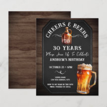 Chef och Öl 30års födelsedag Party budget