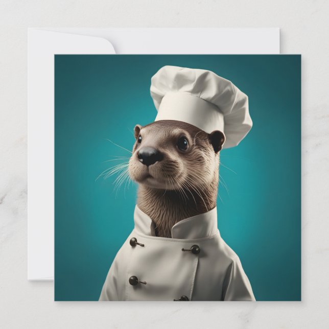 Chef Otter Julkort (Framsida)