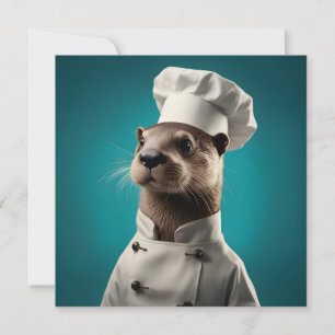 Chef Otter Julkort