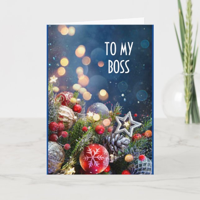 **CHEF** PÅ CHRISTMAS HELGDAG CARD HELGKORT (Framsida)