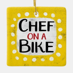 Chef på en bike Ornament