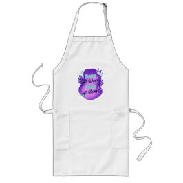 Chef På Jobbet Chef Hemma Arbetsmamma T-shirt Långt Förkläde