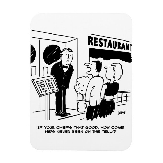 Chef på Restaurant Ej på TV-Tecknaden Magnet (Vertikal)