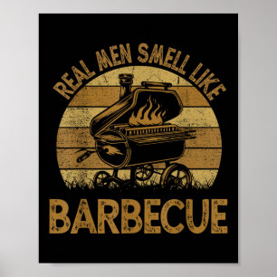 Chef Pappa Bbq Real Manar Smell som Funny Barbecue Poster