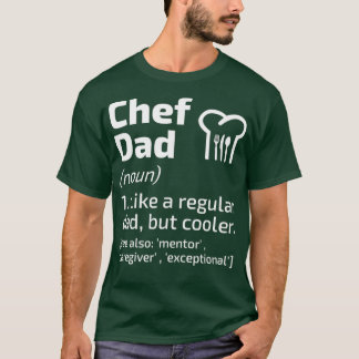 Chef Pappa Funny Definition Cook Cooking Älskare T Shirt