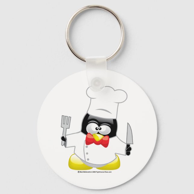 Chef Penguin Nyckelring (Framsida)