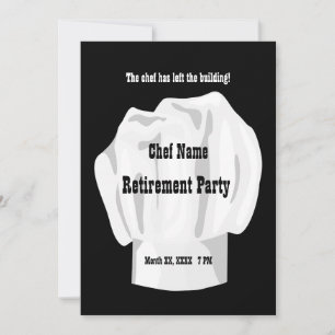 Chef Pension Anpassningsbar-inbjudan Inbjudningar