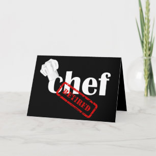 Chef Pension-hälsningskort Kort