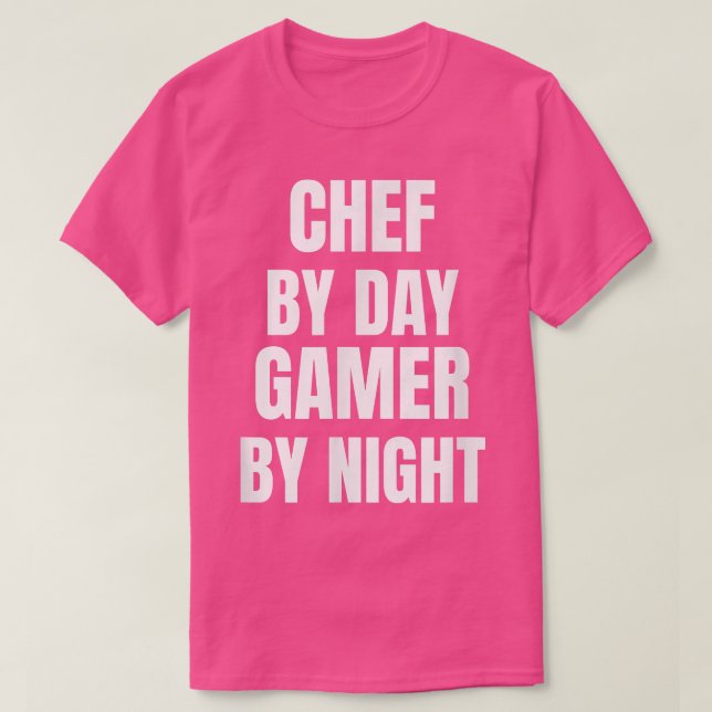 Chef per dag-spelare efter natt t shirt (Design framsida)
