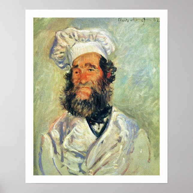 Chef Père Paul av Claude Monet Poster (Framsidan)