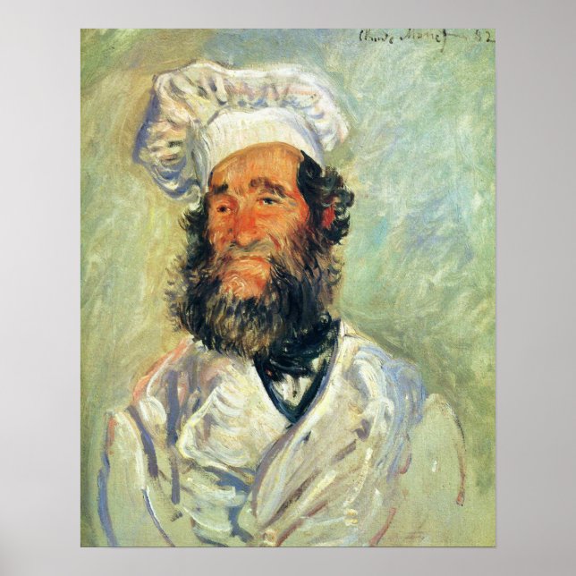 Chef Père Paul av Claude Monet Poster (Framsidan)