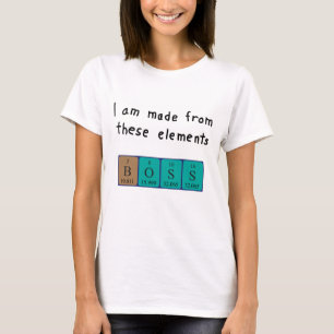 Chef periodisk skjorta bord namn t-shirt
