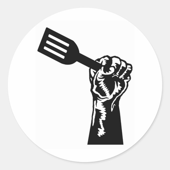 Chef Power Runt Klistermärke (Framsida)