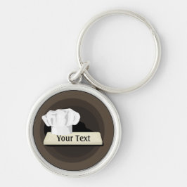 Chef Premium Keychain Rund Silverfärgad Nyckelring